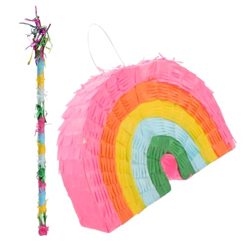 UPKOCH 1 Satz Regenbogen-piñata Party Die Süßigkeiten-piñata Dekorationen Für Geburtstagsfeier Versorgung Piñata Sticks Kinderdekor Pinata- Piñata-sticks Papier Bunt UPKOCH 1 Satz Regenbogen-piñata Party Die Süßigkeiten-piñata Dekorationen Für Geburtstagsfeier Versorgung Piñata Sticks Kinderdekor Pinata- Piñata-sticks Papier Bunt von UPKOCH