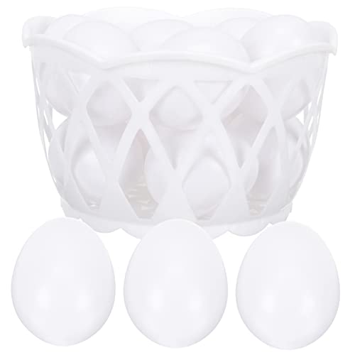 UPKOCH 1 Satz Simulierte Eierspielzeug Eierkorb bemalbare Eier falsche Eier Dekoration leere weiße Plastikeier Eier zum Dekorieren künstliches ei selber machen Eierschmuck UPKOCH 1 Satz Simulierte Eierspielzeug Eierkorb bemalbare Eier falsche Eier Dekoration leere weiße Plastikeier Eier zum Dekorieren künstliches ei selber machen Eierschmuck von UPKOCH