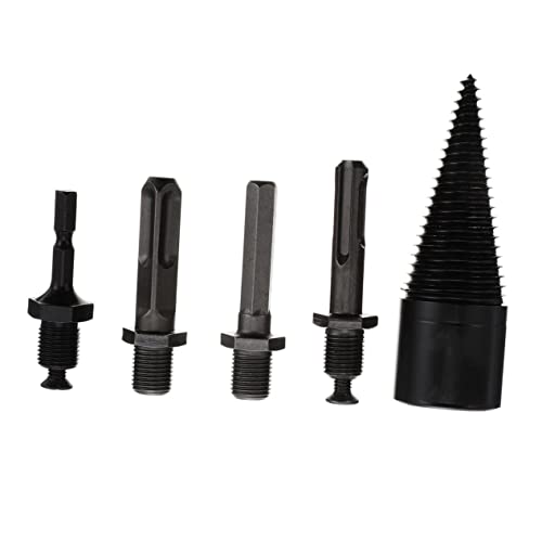 UPKOCH 1 Satz Teiliges Set Holzspalter Bohrer Effiziente Holzspaltung mit Konischen Bohrern für Eiche Walnuss Hochtemperaturbehandelt Robust und Langlebig von UPKOCH