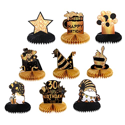 UPKOCH 1 Set 30 Geburtstagsoutfit Damen Groß Frau Dekoration Geschlecht Topper Mädchen Waben Party Quaste Banner 30 Geburtstag Wabenornament Geburtstagsornament Papier Schwarz UPKOCH 1 Set 30 Geburtstagsoutfit Damen Groß Frau Dekoration Geschlecht Topper Mädchen Waben Party Quaste Banner 30 Geburtstag Wabenornament Geburtstagsornament Papier Schwarz von UPKOCH