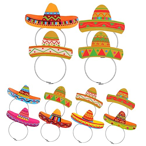 UPKOCH 1 Set Mit 12 Papier Stirnbändern Im Fiesta Stil Für Damen Blaue Haarbänder Für Erwachsene Haarbänder Dekorationen Haarband Stirnband Mit Party Haar Party Kopfschmuck von UPKOCH
