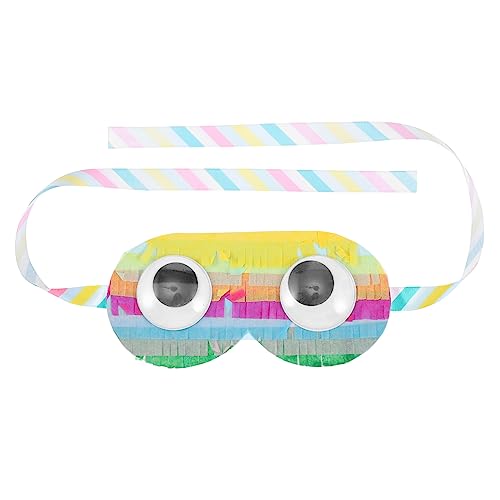 UPKOCH 1 Stück Sie die Spiele -Augenmaske aus Spiel mit verbundenen Augen Blackout schnapsgläser Party-Augenabdeckung Pinata-Spiel-Augenabdeckung schöner Augenschutz Papier Bunt von UPKOCH