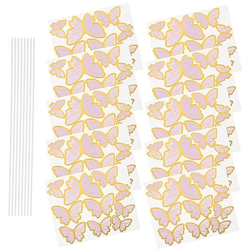 UPKOCH 10 Blatt Teiliges Papier Schmetterling Cake Topper mit Goldfarbenem Rand Leichte und Langlebige Tortendeko für Geburtstagskuchen Einfache Steckdeko für Hochzeit und Party UPKOCH 10 Blatt Teiliges Papier Schmetterling Cake Topper mit Goldfarbenem Rand Leichte und Langlebige Tortendeko für Geburtstagskuchen Einfache Steckdeko für Hochzeit und Party von UPKOCH