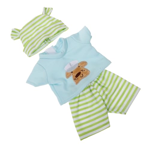 UPKOCH 10 Puppenkleidung aus Vinyl Miniaturen Kleidung für wiedergeborene Babypuppen puppenkleider Set puppenkleidung Set Puppenhauszubehör Babykleidung für Puppen Baumwolle Light Green von UPKOCH