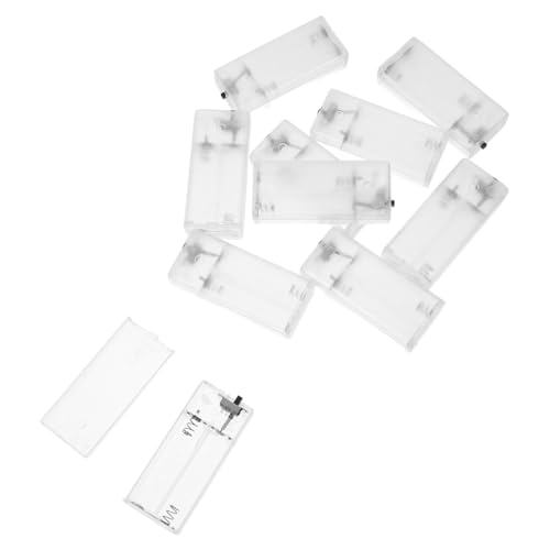 UPKOCH 10 Stück Aa Batteriehalter Transparentes Plastik Gehäuse für Lichterkette Praktischer Batteriehalter für und Außenbereich und UPKOCH 10 Stück Aa Batteriehalter Transparentes Plastik Gehäuse für Lichterkette Praktischer Batteriehalter für und Außenbereich und von UPKOCH
