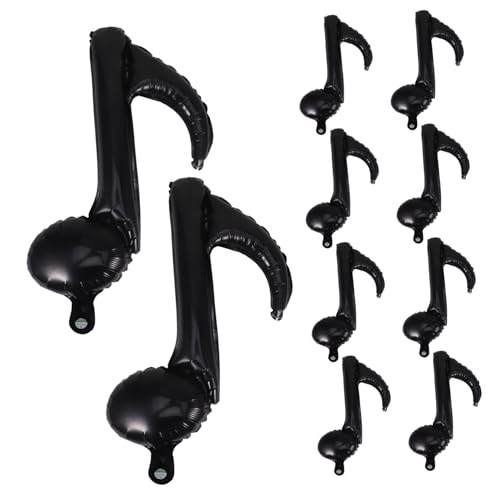 UPKOCH 10 Stück Aluminium Folienballons Musiknote Dekoration für Partys Shower Hochzeiten Schwarze Notenballons Langlebig und Auffällig UPKOCH 10 Stück Aluminium Folienballons Musiknote Dekoration für Partys Shower Hochzeiten Schwarze Notenballons Langlebig und Auffällig von UPKOCH