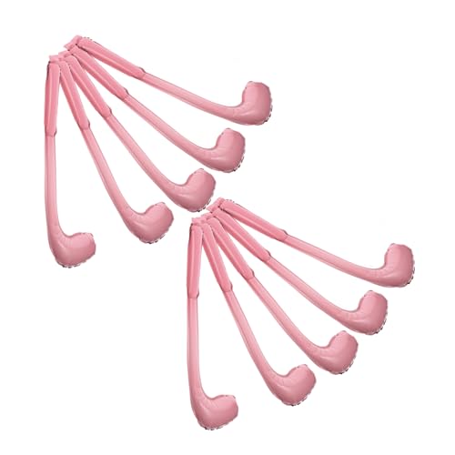 UPKOCH 10 Stück Golfschläger-ballon Ballondekorationen Rot Und Stöcke Mega Party Riese Ballonstab Aufblasbarer Geräuscherzeuger Aufblasbare Krachmacher Rosa Aluminiumfolie von UPKOCH