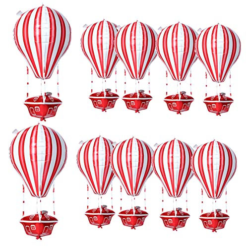 UPKOCH 10 Stück Heißluftballon Dekoration Fest Ballondekoration Partyballons Dekorationen Rosa Luftballons für Geburtstagsfeier geburtstag ballon Folienballon Aluminiumfolie rot UPKOCH 10 Stück Heißluftballon Dekoration Fest Ballondekoration Partyballons Dekorationen Rosa Luftballons für Geburtstagsfeier geburtstag ballon Folienballon Aluminiumfolie rot von UPKOCH