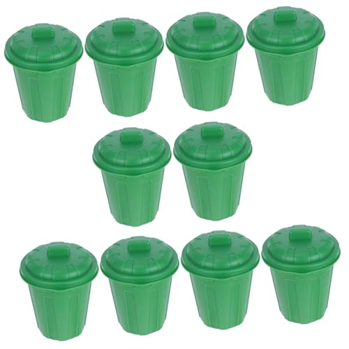 UPKOCH 10 Stück Mini Mülltonnen mit Deckel Kleine Desktop Abfallbehälter Multifunktionale Organizer für Schule Büro Zuhause und Partys Grüne Farben zur Dekoration UPKOCH 10 Stück Mini Mülltonnen mit Deckel Kleine Desktop Abfallbehälter Multifunktionale Organizer für Schule Büro Zuhause und Partys Grüne Farben zur Dekoration von UPKOCH