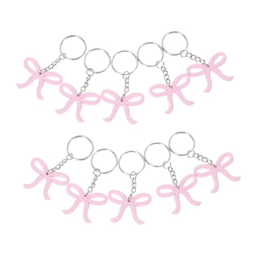 UPKOCH 10 Stück Teiliges Pinke Bowknot Schlüsselanhänger aus Langlebigem PVC Elegante Schleifendekoration für Geburtstagsfeiern Junggesellinnenabschiede und Babyparty Praktisch und UPKOCH 10 Stück Teiliges Pinke Bowknot Schlüsselanhänger aus Langlebigem PVC Elegante Schleifendekoration für Geburtstagsfeiern Junggesellinnenabschiede und Babyparty Praktisch und von UPKOCH