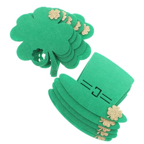 UPKOCH 10stücke Teiliges Vierblättrige Kleeblatt Filzuntersetzer Für Tischdekoration rutschfeste Getränkeuntersetzer Für Partys Und Esszimmer Irische Tischsets Für Patrick Day UPKOCH 10stücke Teiliges Vierblättrige Kleeblatt Filzuntersetzer Für Tischdekoration rutschfeste Getränkeuntersetzer Für Partys Und Esszimmer Irische Tischsets Für Patrick Day von UPKOCH