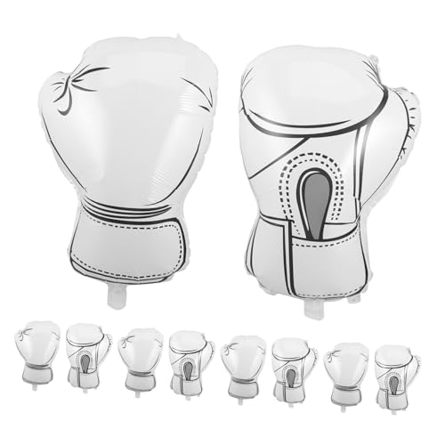 UPKOCH 10 Stück Weiße Aufblasbare Boxhandschuh-ballon-dekorationen für Boxparty und Wrestling-themengeburtstag Langlebige Folienballons für Jungen Partyhintergrund und Fotorequisiten UPKOCH 10 Stück Weiße Aufblasbare Boxhandschuh-ballon-dekorationen für Boxparty und Wrestling-themengeburtstag Langlebige Folienballons für Jungen Partyhintergrund und Fotorequisiten von UPKOCH