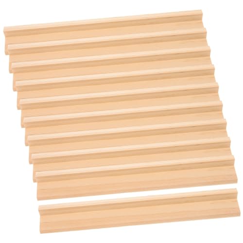 UPKOCH 10 Stück ständer für holzbuchstaben Unterstützung Token Briefhalter Abgestuft Fliesenkamerad Briefe bastelbedarf holzspielzeug holzklötze tischdeko Lattenhalter Briefständer Bambus von UPKOCH