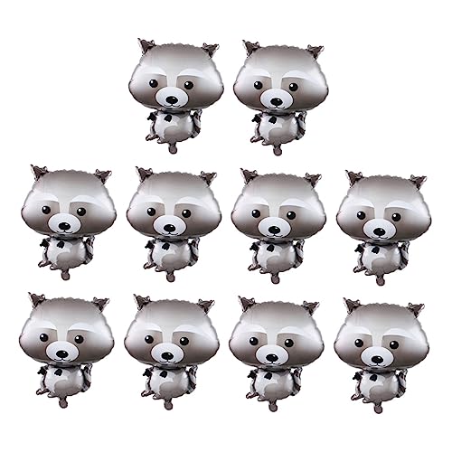 UPKOCH 10 Stück tierischer Ballon Dekorationen Luftballons Waschbär tierischer Folienballon Pfote Kinderpartyballons süße Tierballons Ballondekor Cartoon-Tier-Ballon Aluminiumfolie Grau UPKOCH 10 Stück tierischer Ballon Dekorationen Luftballons Waschbär tierischer Folienballon Pfote Kinderpartyballons süße Tierballons Ballondekor Cartoon-Tier-Ballon Aluminiumfolie Grau von UPKOCH