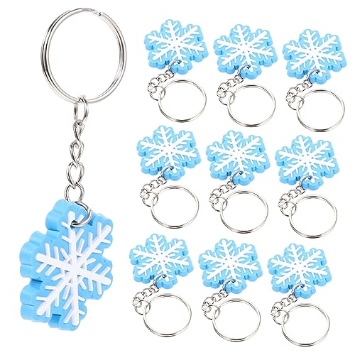 UPKOCH 10 Stücke Weihnachten Schlüsselanhänger Schneeflocke Decor Schlüsselanhänger für Frauen Männer UPKOCH 10 Stücke Weihnachten Schlüsselanhänger Schneeflocke Decor Schlüsselanhänger für Frauen Männer von UPKOCH