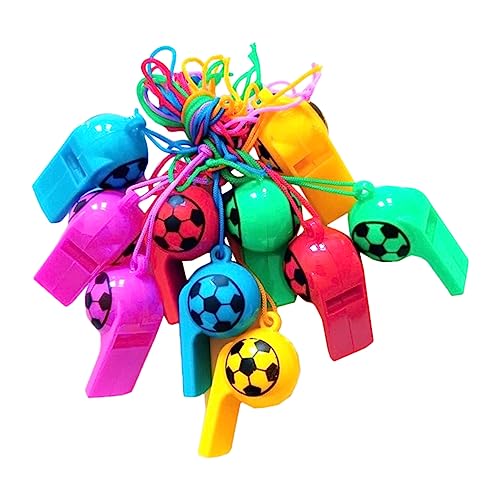 UPKOCH Fußballpfeifen Große Mengen Fußball-partygeschenke Mit Umhängeband Für Sportveranstaltungen Und Jungen- Und Mädchenpartys Zufällige Farbe von UPKOCH