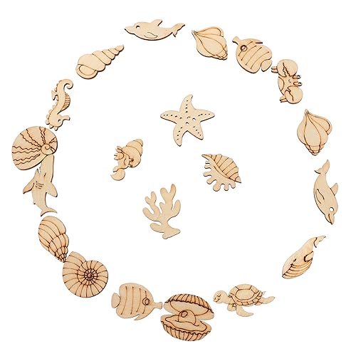UPKOCH 100stücke Holzausschnitte Meerestier Form Basteln Diy Unbemalt Holztiere Ausschnitte Heimwerker Party Deko UPKOCH 100stücke Holzausschnitte Meerestier Form Basteln Diy Unbemalt Holztiere Ausschnitte Heimwerker Party Deko von UPKOCH