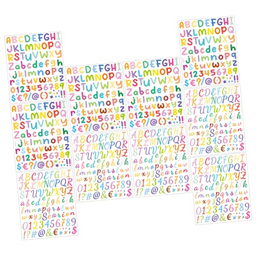 UPKOCH 10blätter Bunte Buchstabenaufkleber Selbstklebende Alphabet Sticker Für Kreative Bastelprojekte Für Scrapbooking Karten Und Deko Stabil Und Langlebig UPKOCH 10blätter Bunte Buchstabenaufkleber Selbstklebende Alphabet Sticker Für Kreative Bastelprojekte Für Scrapbooking Karten Und Deko Stabil Und Langlebig von UPKOCH