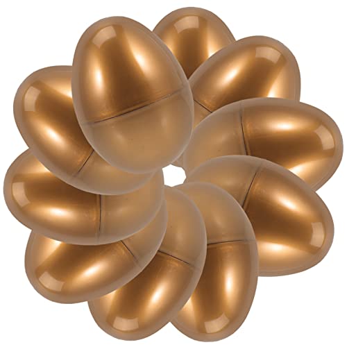 UPKOCH 10st Ei Dekoration Wundergeschirr Vintage Goldtablett Schaumstoff-plattenspieler Geldpaket Vogel-eier- Abwaschbares Geschirr Eierkartons Eierbecher Schmuckstück Plastik Golden von UPKOCH