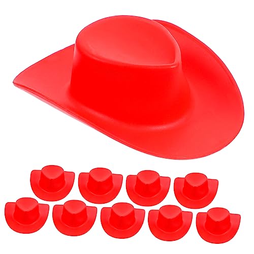 UPKOCH 10st Mini-Western-cowboyhut Filzhut Westliche Hüte Mini-Craft-hüte Frauen Hut Weißer Hut Kindermütze Mini-hüte Miniatur-puppenhüte Strohhut Cowgirl-Hut Mini-Hut Rot Plastik UPKOCH 10st Mini-Western-cowboyhut Filzhut Westliche Hüte Mini-Craft-hüte Frauen Hut Weißer Hut Kindermütze Mini-hüte Miniatur-puppenhüte Strohhut Cowgirl-Hut Mini-Hut Rot Plastik von UPKOCH