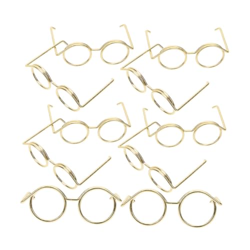 UPKOCH Rahmen Puppe Brillen 10pcs Miniatur Puppe Gläser Metall Draht Gläser Requisiten Für Puppenhaus UPKOCH Rahmen Puppe Brillen 10pcs Miniatur Puppe Gläser Metall Draht Gläser Requisiten Für Puppenhaus von UPKOCH