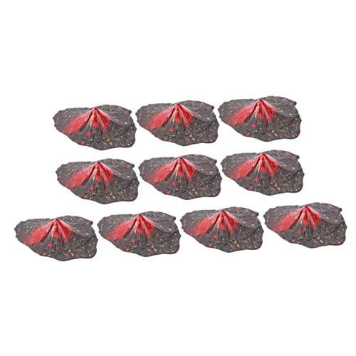 UPKOCH 10stücke Hochwertiger Vulkanmodell Eruption Realistisches Mikro-landschaftsdekor Für Zuhause Und Büro Für Bastelprojekte Und Dekoration von UPKOCH