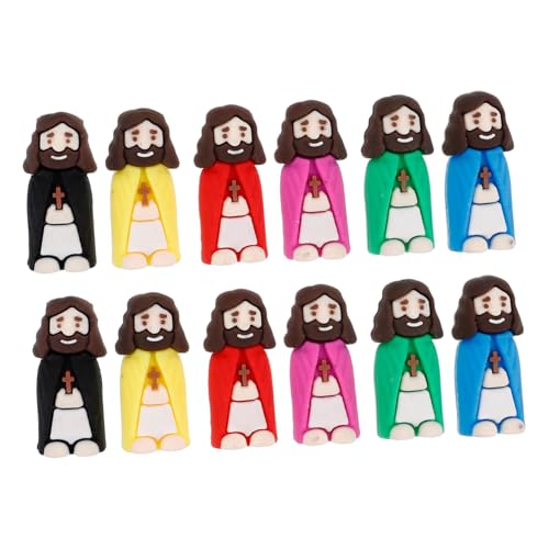 UPKOCH 12 Stück Jesus-Statue als taufgeschenk ostergeschenk Religion Religiöses Menschen Figur winzige Menschenfiguren Spielzeugmenschen Miniatur-Jesus Plastik von UPKOCH