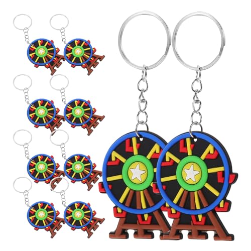 UPKOCH 12 Stück Riesenrad Schlüsselanhänger Ketten Für Männer Handyhalter Auto Clown Schlüssel Geldbörse Ornament Brieftasche Schlüsselanhänger Zirkus Schlüsselanhänger Auto von UPKOCH