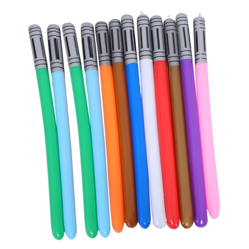 UPKOCH 12 Stück Teiliges Aufblasbares Lichtschwert Farbenfrohe Stabile Materialien Kreative Rollenspiele für Geburtstagsfeiern und Festivalspaß UPKOCH 12 Stück Teiliges Aufblasbares Lichtschwert Farbenfrohe Stabile Materialien Kreative Rollenspiele für Geburtstagsfeiern und Festivalspaß von UPKOCH