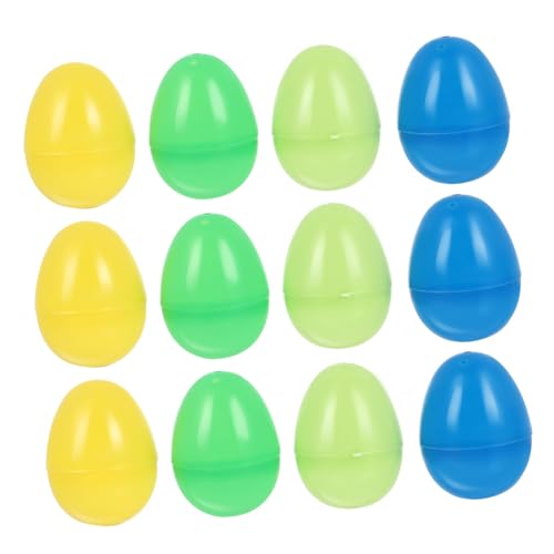 UPKOCH 12 Stück Teiliges Kunststoff Ostereier Bunte DIY Eier zum Befüllen Wiederverwendbar Robustes Material für Ostereier Suche Partygeschenke und Festliche Dekoration UPKOCH 12 Stück Teiliges Kunststoff Ostereier Bunte DIY Eier zum Befüllen Wiederverwendbar Robustes Material für Ostereier Suche Partygeschenke und Festliche Dekoration von UPKOCH