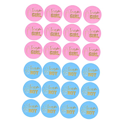 UPKOCH 120 Stück Gender Voting Sticker für Geschlechtsverkündung Party Selbstklebend Farbenfrohe Jungen Mädchen Aufkleber für Babyparty Dekoration und Abstimmung UPKOCH 120 Stück Gender Voting Sticker für Geschlechtsverkündung Party Selbstklebend Farbenfrohe Jungen Mädchen Aufkleber für Babyparty Dekoration und Abstimmung von UPKOCH