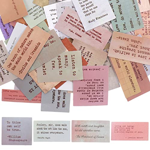 UPKOCH 120Stücke Inspirierende Zitate Aufkleber DIY Scrapbook Sticker für Planer Journaling und Kreative Kunstprojekte Wasserfest und Langlebig aus Hochwertigem von UPKOCH