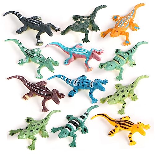 UPKOCH 12St Hausschmuck Tierfigur Spielzeug Tierische Tischdekoration Kinderspielzeug Modelle realistisches Alligatormodell Kognitives Spielzeug für die frühe Bildung Mini Statue von UPKOCH