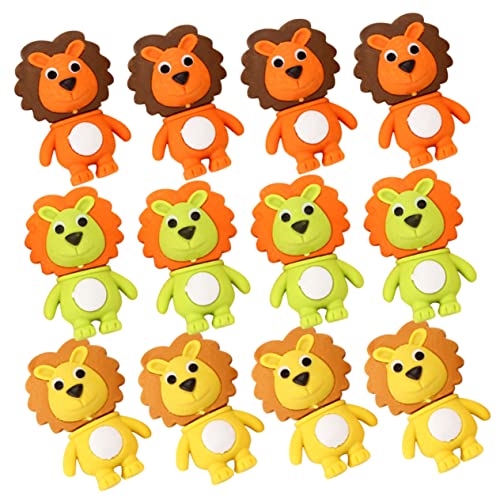UPKOCH 12Stücke Kreative Tier Radiergummis für Bunter Radiergummi für Schulanfang und Kindergeburtstag Langlebig und Sicher Vielseitig Einsetzbar als Schmuck von UPKOCH