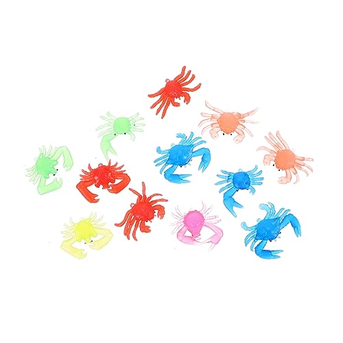 UPKOCH 12Stücke Lebendige Krabbenmodelle Umweltfreundliches Für Kognitives Lernspielzeug Bunten Farben Als Aquarium Ornament Und Tierspielzeug von UPKOCH