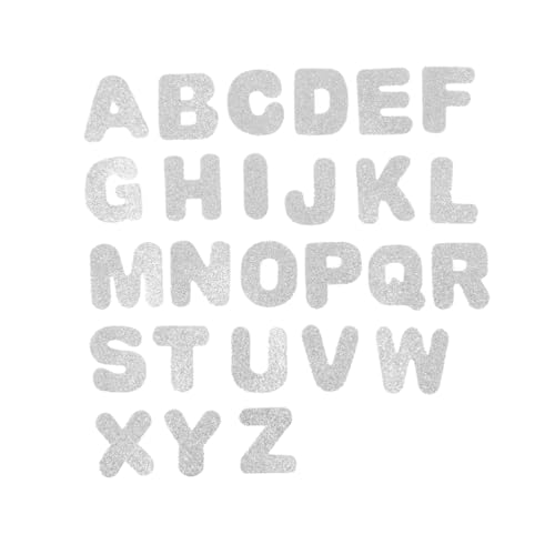 UPKOCH 130 Stück Buchstaben Aufkleber Selbstklebende Glitzer Eva Sticker für Basteln DIY Dekoration Kreativprojekte und Bastelarbeiten von UPKOCH