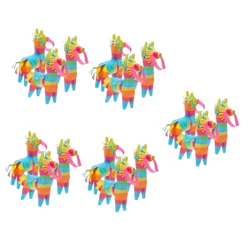 UPKOCH 15 Stk Mexikanische Piñata Spielzeug Fiesta-Taco-Partyzubehör Piñata für Kinder Ornament schöne Esel-Pinata Fiesta-Dekoration Süssigkeit Dekorationen Partybedarf von UPKOCH