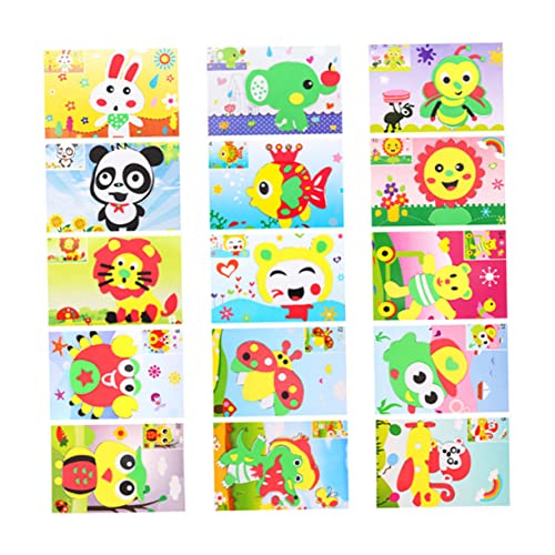 UPKOCH 15 Stück 3D-Aufkleber Aufkleber Für Kleinkinder Bastelaufkleber-kit Zum Selbermachen Schaumstoff-Aufkleber Bastel-DIY-Sticker-Kits Für Kleinkind Aufkleber Eva von UPKOCH