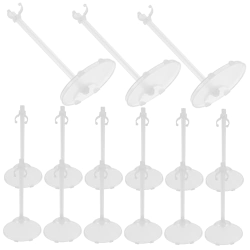 UPKOCH 15 Stück Teiliges Transparente Puppenständer mit Taillenstütze Stabiler Puppenhalter für Display und Ausstellung Geeignet für Spielzeugpuppen und Figuren Glatten Oberflächen von UPKOCH