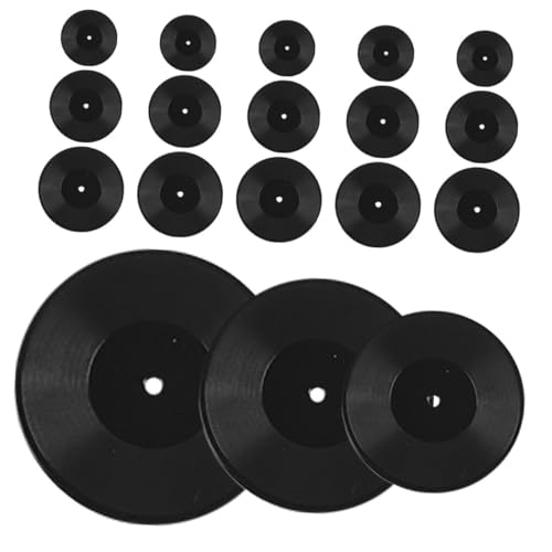 UPKOCH 18stücke Mini Schallplatten Deko Teiliges Für Puppenhaus Realistische Vinyl-schallplatten Miniatur-dekoration Für Sammler Und Liebhaber Von Miniaturen Perfektes Fotodekor Und von UPKOCH