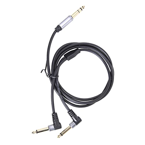 UPKOCH 1Stück Audiokabel Stereo Dual Mono Adapter für Gitarre und Lautsprecher Hochwertige Signalübertragung für Musik und Audioanwendungen von UPKOCH