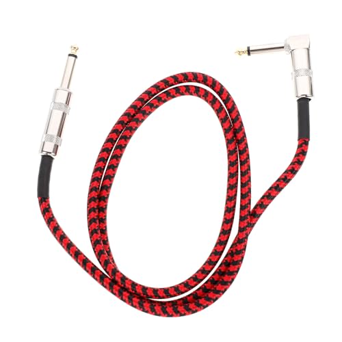 UPKOCH 1Stück Gewebtes Audiokabel für Gitarre und Bass Audioadapterkabel für Professionelle Anwendungen Langlebig und Zuverlässig für Audioaufzeichnung und Klangübertragung von UPKOCH