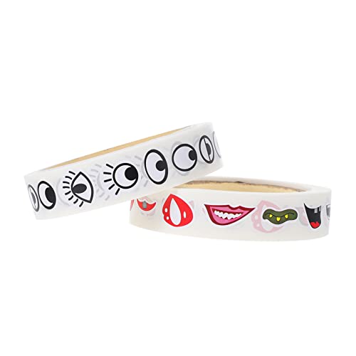 UPKOCH 2 Rollen Augen und Mundaufkleber für Selbstklebende Bastel Sticker für DIY Projekte Geeignet für Notizbücher und Malbücher Farbenfroh und Sicher der Anwendung UPKOCH 2 Rollen Augen und Mundaufkleber für Selbstklebende Bastel Sticker für DIY Projekte Geeignet für Notizbücher und Malbücher Farbenfroh und Sicher der Anwendung von UPKOCH