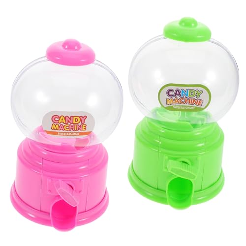 UPKOCH 2 STÜCK Mini Candy Dispenser für Teilig Kompakte Einfache Bedienung Bunte Bonbonmaschine Fördert Kreativität und Gemeinsames Snackautomat für Kleine Hände Buntes Design von UPKOCH