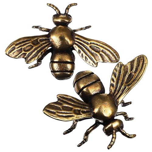 UPKOCH 2 Stück Bienen Dekorationsfiguren aus Messing Handgefertigte Bienen Ornamente für Schreibtisch und Deko Langlebig UPKOCH 2 Stück Bienen Dekorationsfiguren aus Messing Handgefertigte Bienen Ornamente für Schreibtisch und Deko Langlebig von UPKOCH