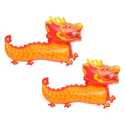 UPKOCH 2 Stück Dragon King Ballon Ballongas luftballons Frühlingsfest-Partyballon chinesische partydekorationen chinesische Neujahrsdekorationen Drachenballon Aluminiumfolie Orange UPKOCH 2 Stück Dragon King Ballon Ballongas luftballons Frühlingsfest-Partyballon chinesische partydekorationen chinesische Neujahrsdekorationen Drachenballon Aluminiumfolie Orange von UPKOCH