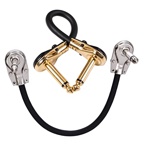 UPKOCH 2 Stück Effektleitungskabel Für Gitarrenpedale Patchkabel Instrumentenkabel Gitarrenversorgungskabel Stecker Gitarrenkabel Pedale Steckerleiste Jumper Audio von UPKOCH
