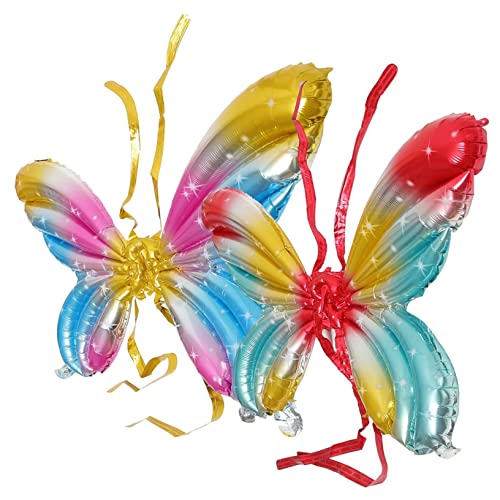 UPKOCH 2 Stück Feengeburtstagsparty-Zubehör Ballons mit Engelsflügeln Luftballons mit Schmetterlingsflügeln Feenflügelballon Folienballons Aluminiumfolie UPKOCH 2 Stück Feengeburtstagsparty-Zubehör Ballons mit Engelsflügeln Luftballons mit Schmetterlingsflügeln Feenflügelballon Folienballons Aluminiumfolie von UPKOCH