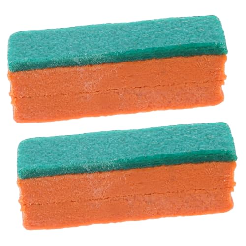 UPKOCH 2 Stück Professioneller Skateboard Tape Cleaner Verschleißfester Radiergummi für Skateboards Tennisrackets und Schuhsohlen Multifunktionales Reinigungswerkzeug Grün Orange von UPKOCH