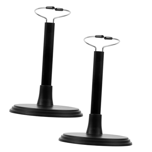 UPKOCH 2 Stück Puppenständer Höhenverstellbar Stabiler Schwarzer Doll Support Stand für Puppen und Actionfiguren Platzsparender Displayhalter für Zuhause und Puppenhaus Zubehör von UPKOCH